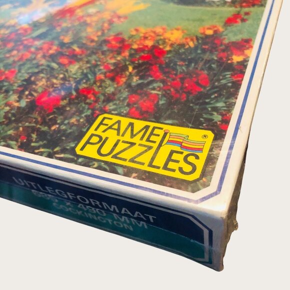 Cottage Garden Scene 1000 Piece Jigsaw Puzzle Fame Puzzles New Sealed - Picture 2 of 4